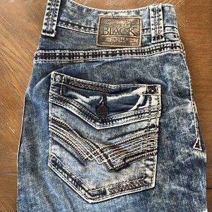 Men’s straight leg buckle black fit number 3.  34R.